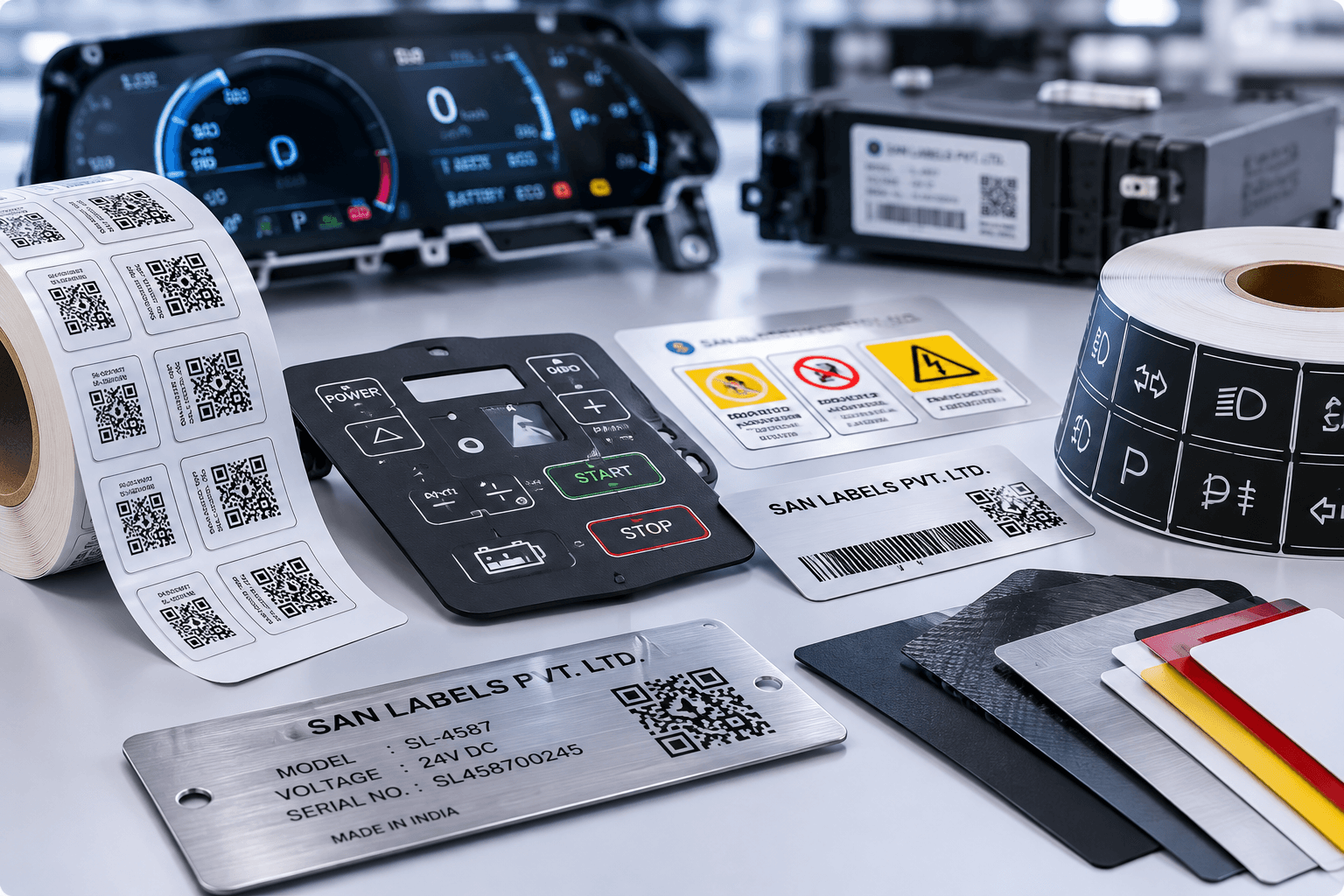 Automotive and EV labeling solutions for vehicles and components