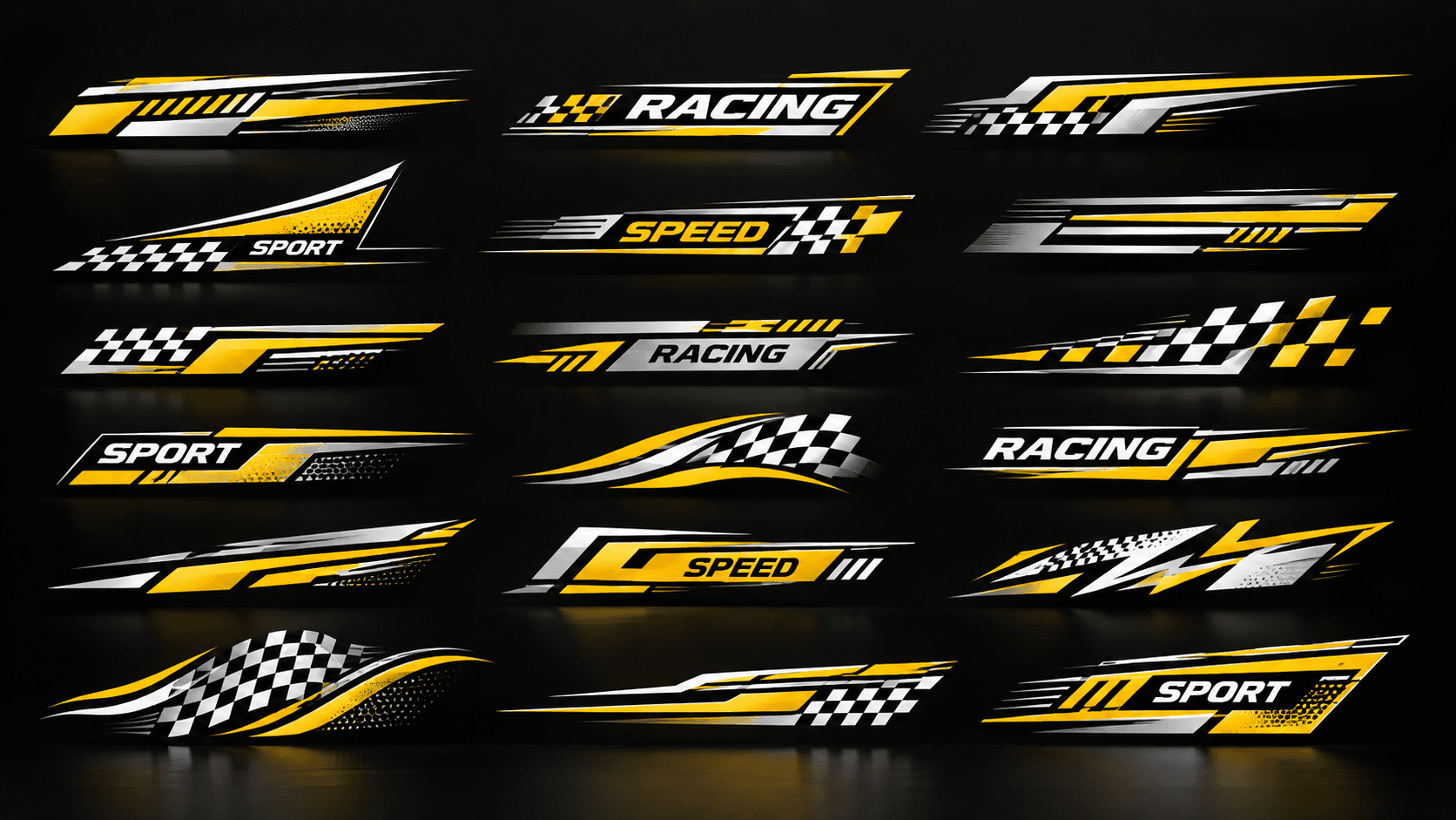 Custom automotive racing decals and graphics solutions